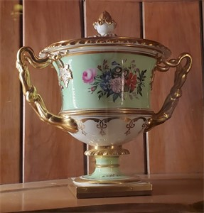 One of a Pair of Dessert Tureens and Covers