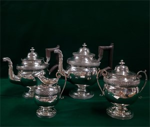 Coffee and Tea Set, Sugar Bowl, Creamer