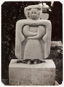 Sculpture, William Edmondson (Girl with a Cape)
