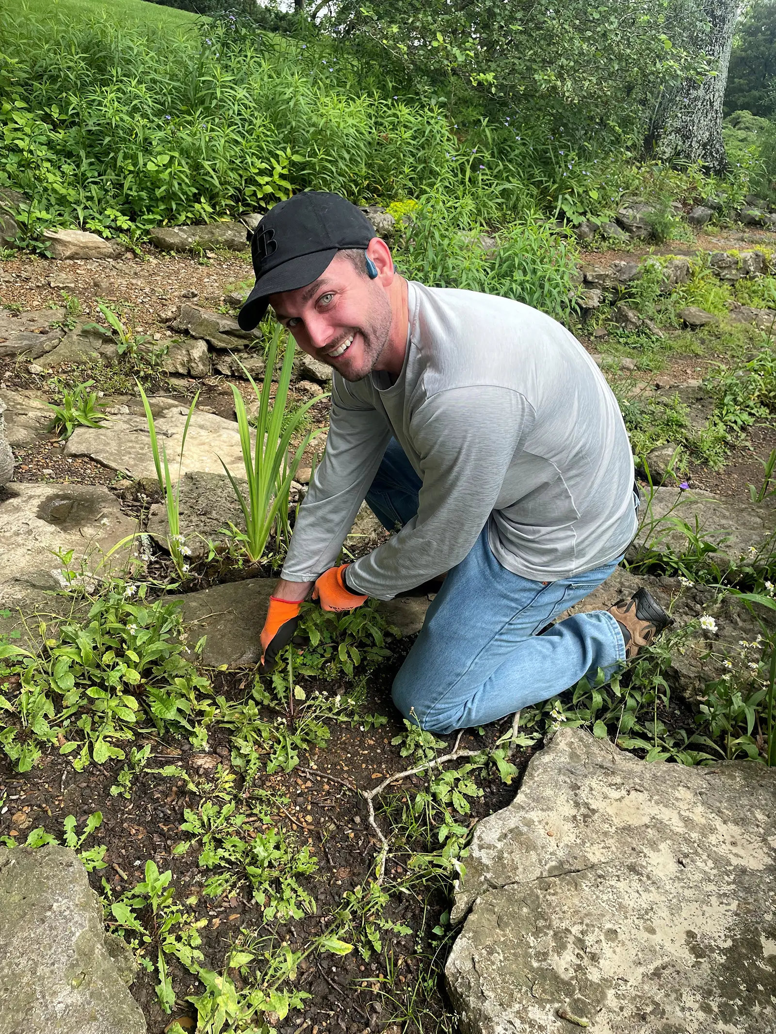 Andrew DeFraties gardening