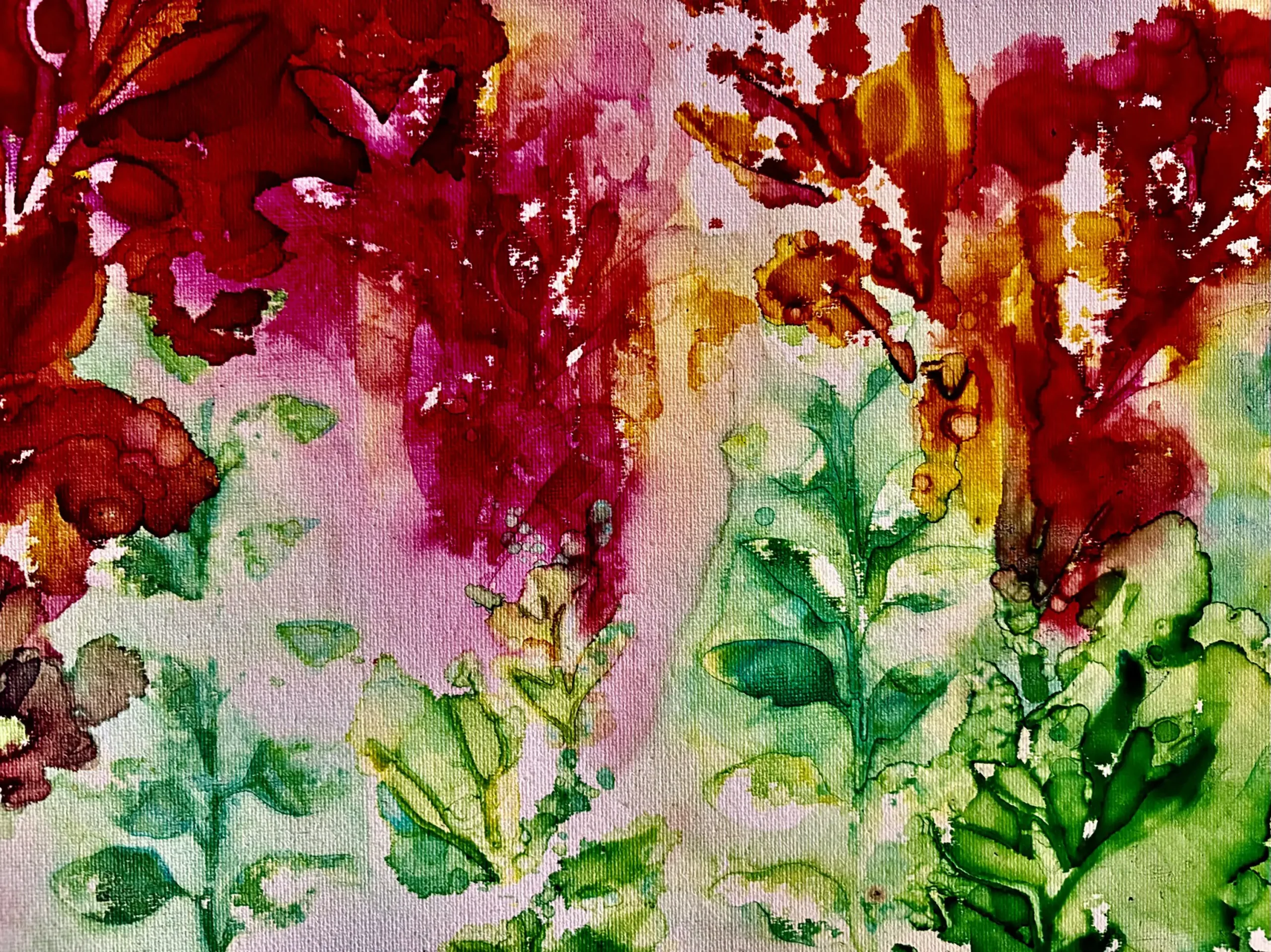 Botanical Ink Painting