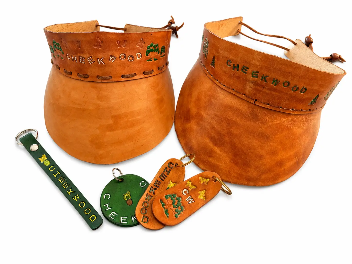 Cheekwood leather visors workshop image