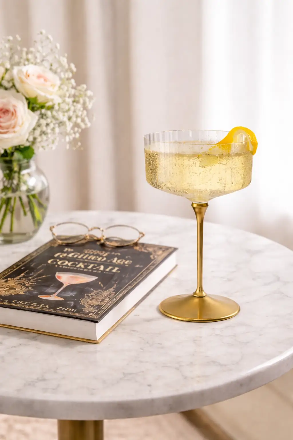 Gilded Age Cocktail with a lemon twist