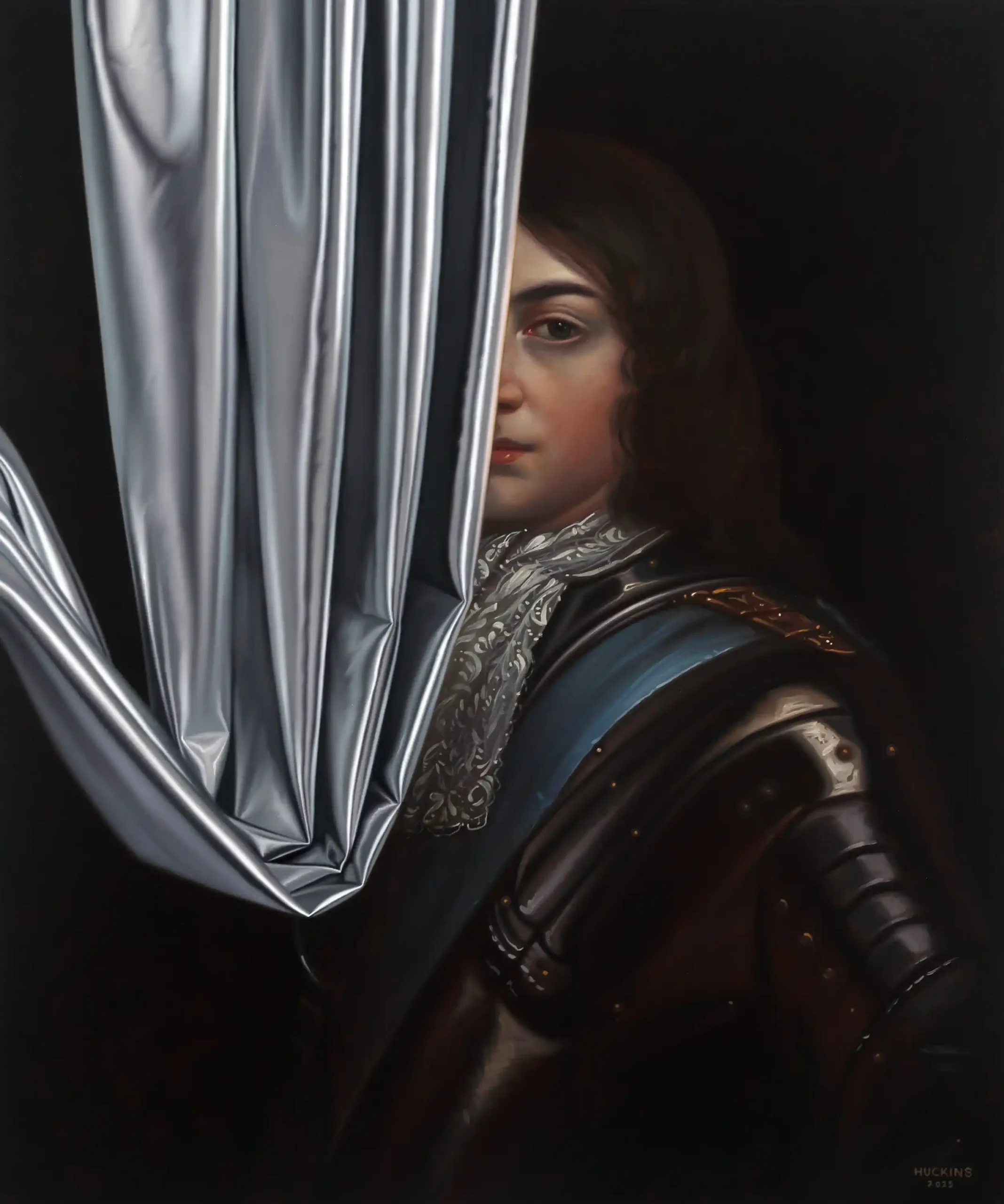 IMAGE 3_Portrait in Metallic Chrome Fabric (Henry Fitzroy after Kneller)