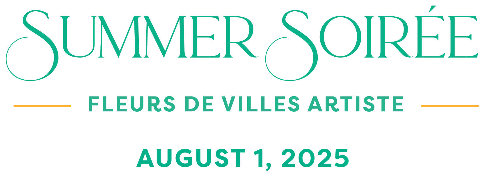 Summer Soiree Save the Date Graphic